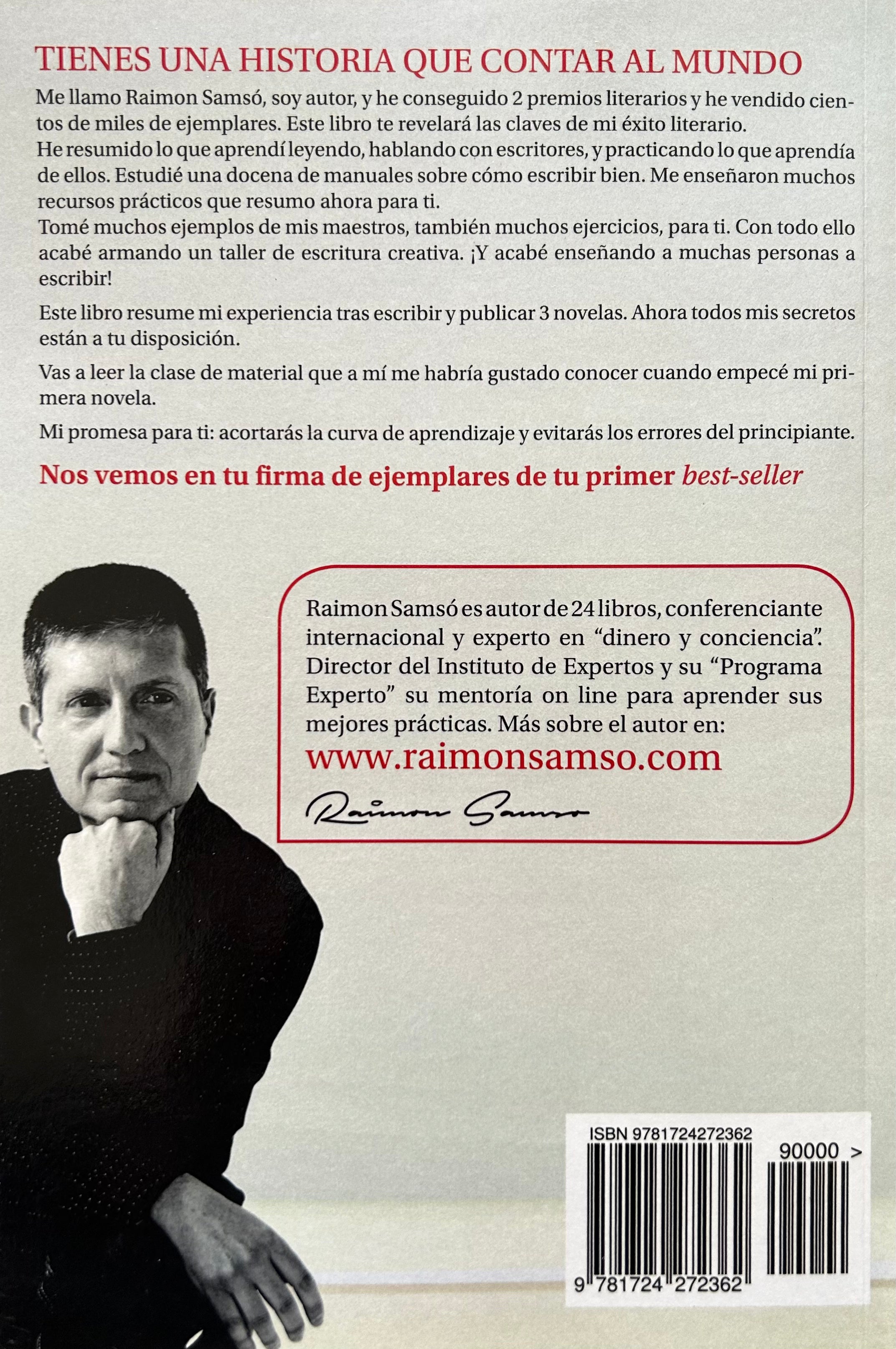 Tu Primera Novela: Cómo escribir tu Bestseller sin ser Escritor - Raimon Samsó (Copia)